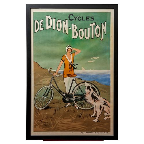 Cycles de Dion Bouton Original Vintage Poster