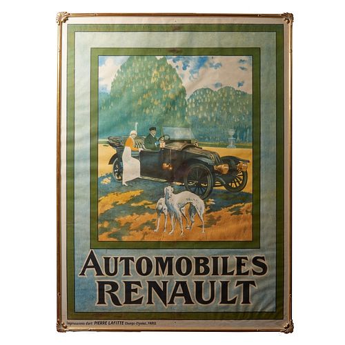 Automobiles Renault Original Vintage Poster