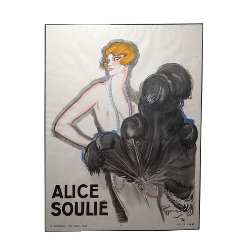 Alice Soulie Original Vintage Poster