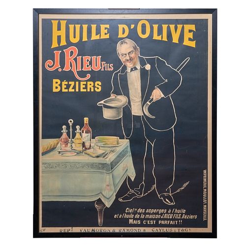 Huile D' Olive Original Vintage Poster