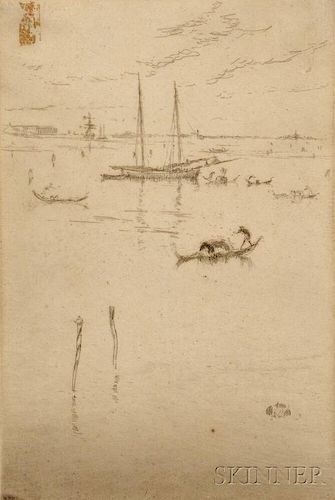 James Abbott McNeill Whistler (American, 1834-1903)      The Little Lagoon