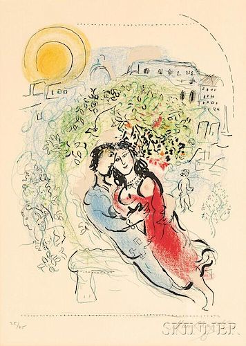 Marc Chagall (Russian/French, 1887-1985)      Le square de Paris
