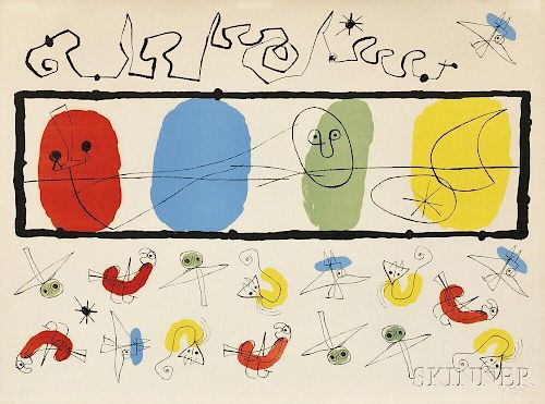 Joan Miró (Spanish, 1893-1983)      Les oiseaux