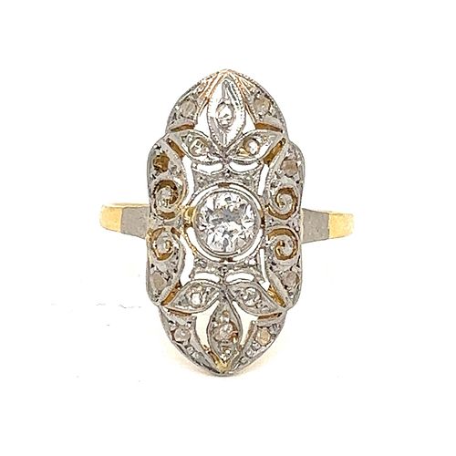 BE MINE Victorian 18k Diamond Ring