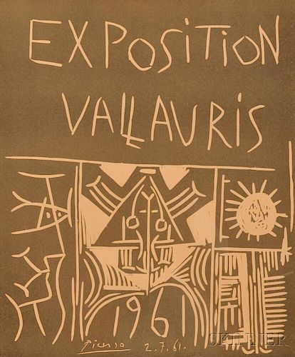 Pablo Picasso (Spanish, 1881-1973)      Exposition Vallauris, 1961
