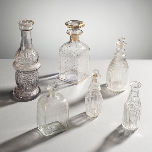 Early Glass Decanter Lot