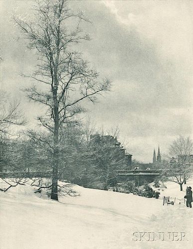 Alfred Stieglitz (American, 1864-1946)      A Winter Sky, Central Park