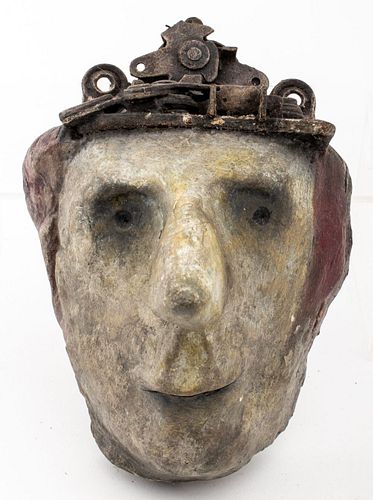 Francois Joseph Durand Plaster Mask Sculpture