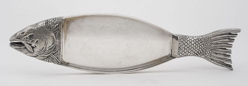 Large Silverplate Fish Tray