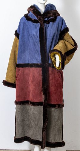 Revillon Mouton Sheepskin Multicolor Coat