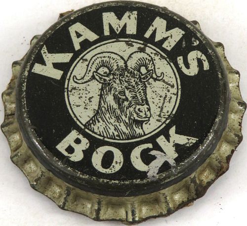 1957 Kamm's Bock Cork Backed Crown Mishawaka Indiana