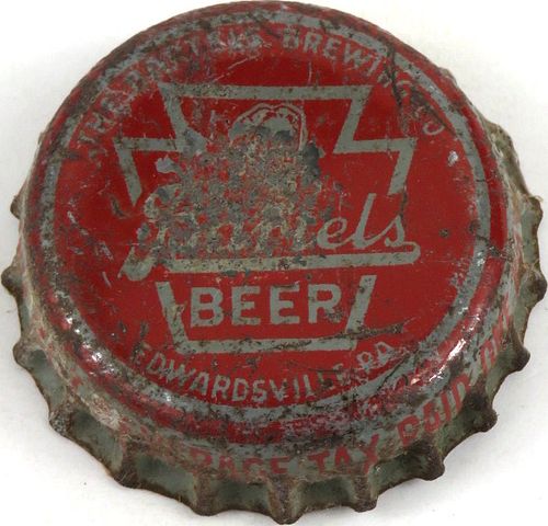 1948 Bartel's Beer, PA Tax Cork Backed Crown Edwardsville Pennsylvania