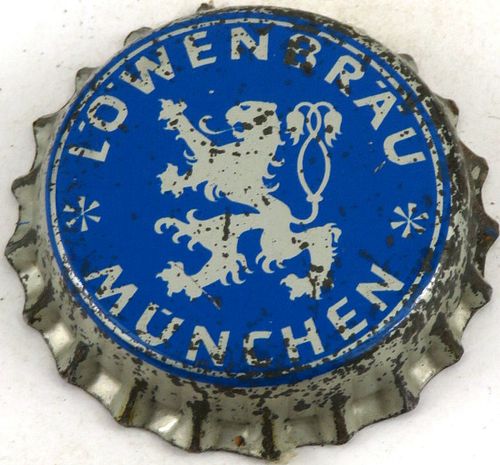 1948 LÃ¶wenbrÃ¤u Bier Cork Backed Crown Munich Bavaria