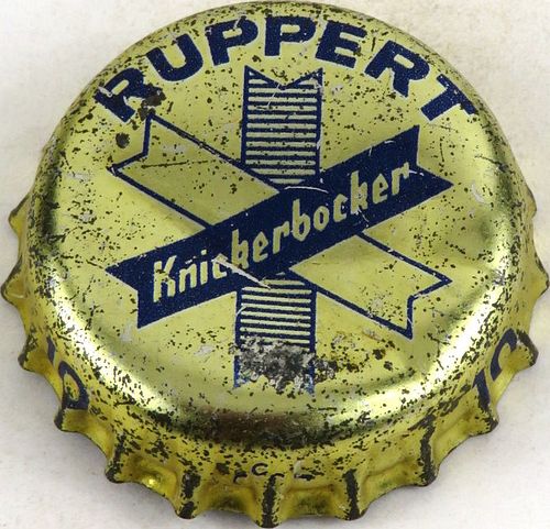 1961 Ruppert Knickerbocker Beer Cork Backed Crown New York New York