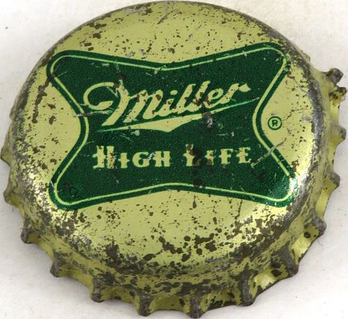1958 Miller High Life Beer Cork Backed Crown Milwaukee Wisconsin