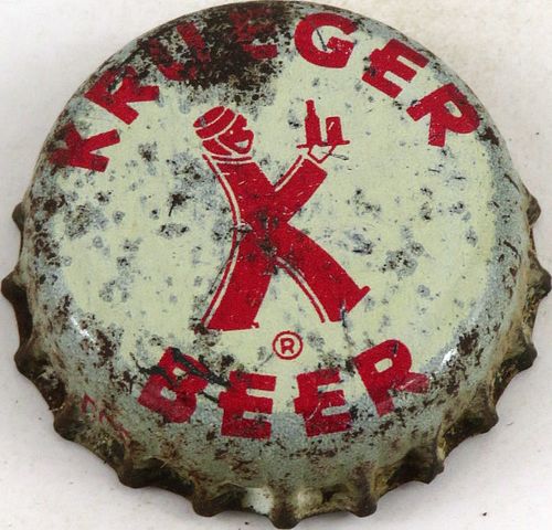 1952 Krueger Beer Cork Backed Crown Newark New Jersey