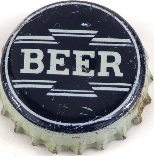 1954 Generic Beer Cork Backed Crown Milwaukee Wisconsin