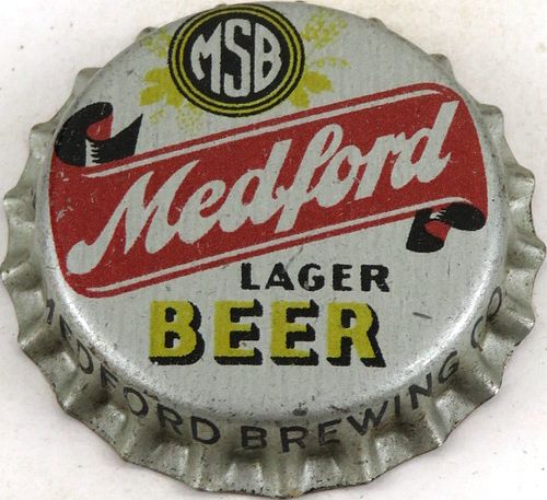 1951 Medford Lager Beer Cork Backed Crown Medford Wisconsin