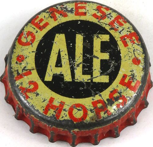 1949 Genesee 12 Horse Ale Cork Backed Crown Rochester New York