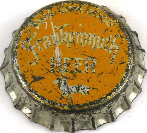 1947 Frankenmuth Beer Cork Backed Crown Frankenmuth Michigan