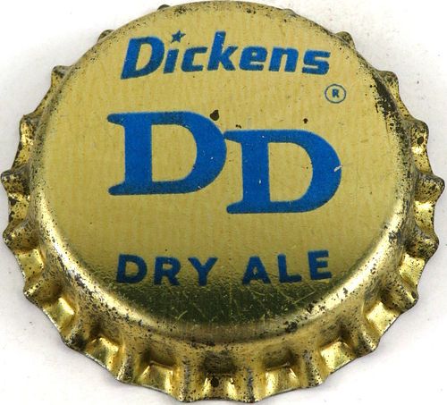 1955 Dickens Dry Ale Cork Backed Crown Rochester New York