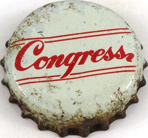 1955 Congress Beer Cork Backed Crown Syracuse New York