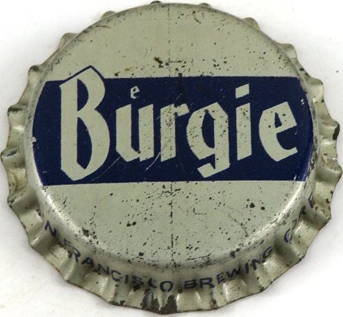 1953 Burgie (Burgermeister) Beer Cork Backed Crown San Francisco California