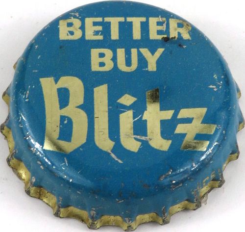 1957 Blitz Weinhard Beer Cork Backed Crown Portland Oregon