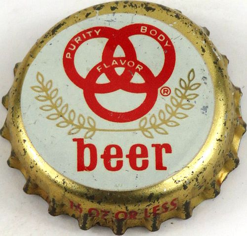 1960 Ballantine Beer Cork Backed Crown Newark New Jersey