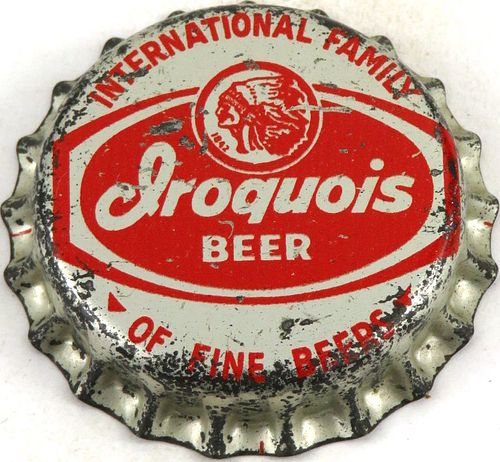 1955 Iroquois Beer Cork Backed Crown Buffalo New York