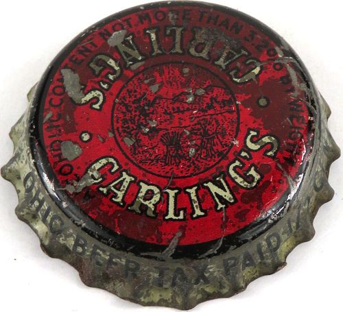 1947 Carling's Beer, OH Â½Â¢ tax Cork Backed Crown Cleveland Ohio