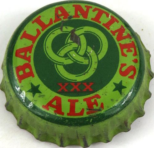 1947 Ballantine's Ale Cork Backed Crown Newark New Jersey