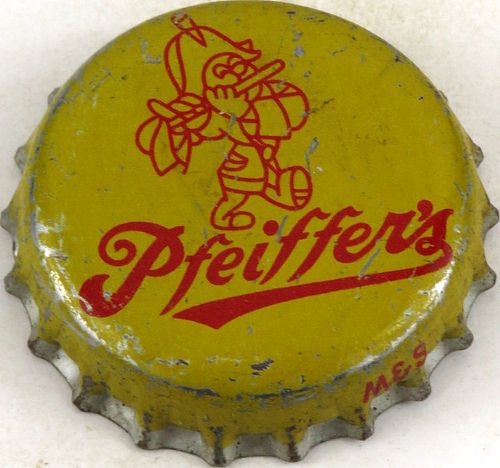 1954 Pfeiffer's Beer Cork Backed Crown Detroit Michigan