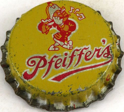 1949 Pfeiffer's Beer (G) Cork Backed Crown Detroit Michigan