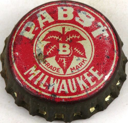 1933 Pabst Milwaukee Cork Backed Crown Milwaukee Wisconsin