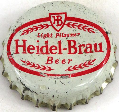 1950 Heidel - Brau Beer (MCC) Cork Backed Crown Sioux City Iowa