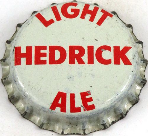 1957 Hedrick Light Ale Cork Backed Crown Hammonton New Jersey
