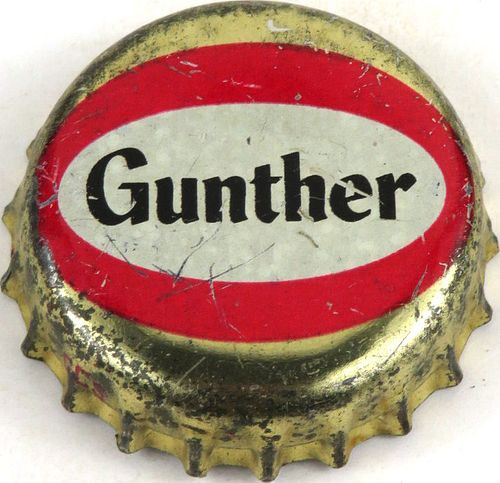 1957 Gunther Beer Cork Backed Crown Baltimore Maryland