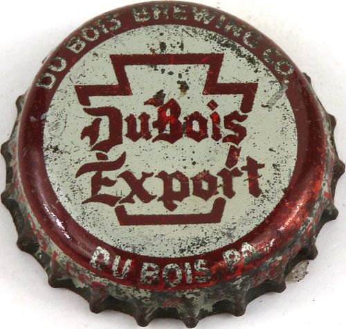 1953 DuBois Export Beer, PA Pint Tax (brown) Cork Backed Crown Dubois Pennsylvania