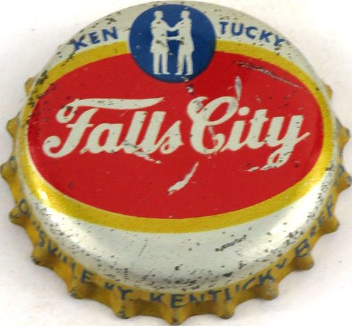1950 Falls City Beer, KY .757Â¢ Tax (cream) Cork Backed Crown Louisville Kentucky