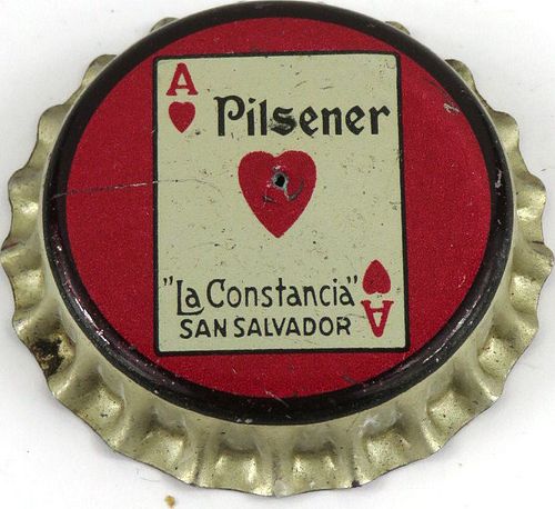 1955 Pilsener La Constancia Cork Backed Crown San Salvador San Salvador Department