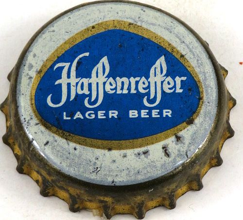 1959 Haffenreffer Lager Beer Cork Backed Crown Boston Massachusetts