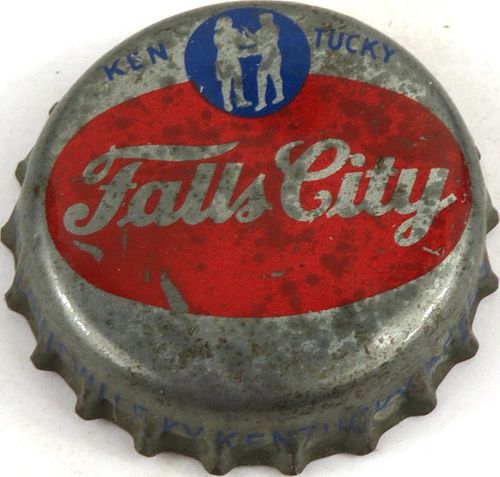 1955 Falls City Beer, KY .757Â¢ Tax Cork Backed Crown Louisville Kentucky