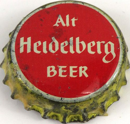 1954 Alt Heidelberg Beer Cork Backed Crown Tacoma Washington