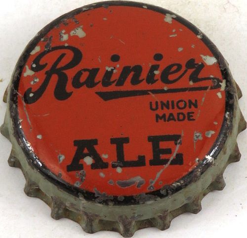 1938 Rainier Ale Cork Backed Crown Los Angeles California