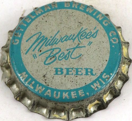 1940 Milwaukee's "Best" Beer Cork Backed Crown Milwaukee Wisconsin