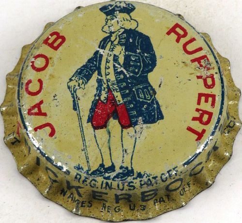 1944 Jacob Ruppert Beer Cork Backed Crown New York New York