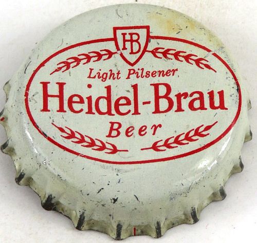 1954 Heidel - Brau Beer (WHS) Cork Backed Crown Sioux City Iowa