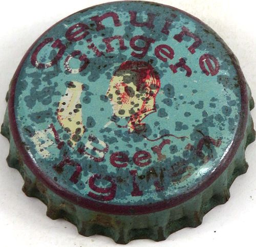 1935 Genuine English Ginger Beer Cork Backed Crown Saint Paul Minnesota