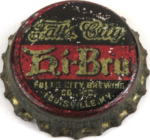 1935 Falls City Hi - Bru Beer Cork Backed Crown Louisville Kentucky